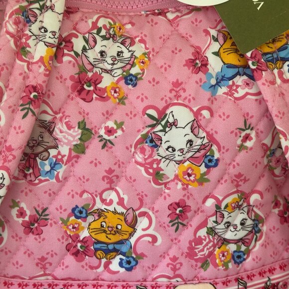 VERA BRADLEY DISNEY ARISTOCATS DRAWSTRING BACKPACK + ZIP ID CASE (SET):NWT CATS - Picture 5 of 15